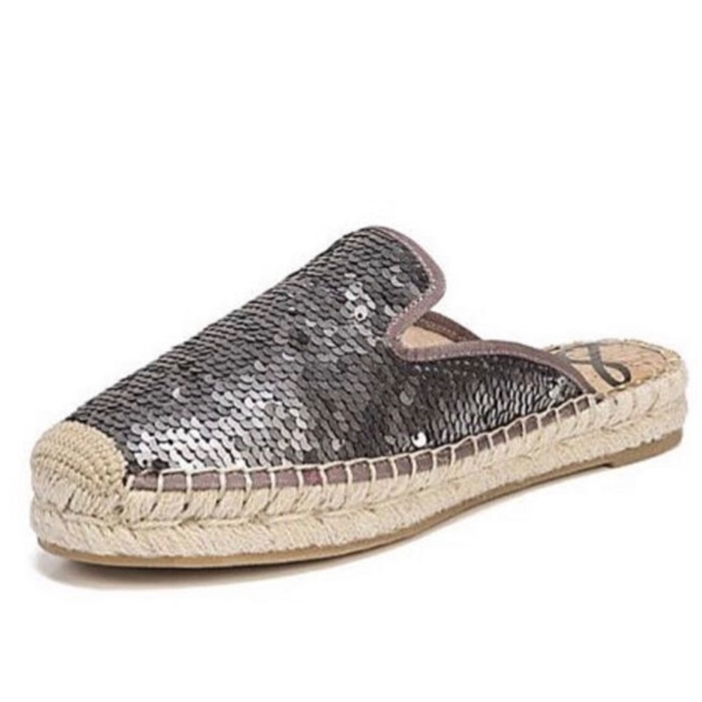 Sam Edelman Kerry Sequin Espadrille Slide size 9